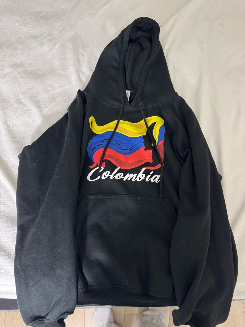 Colombia Graphic Black Hoodie Sweatshirt